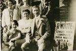 Ernest with wife Ellen and his family