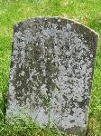 Solitary Cotswold stone headstone