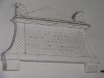 Fairly plain white marble wall plaque