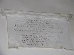 Fairly plain white marble wall plaque