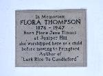 Flora Thompson memorial at Cottisford